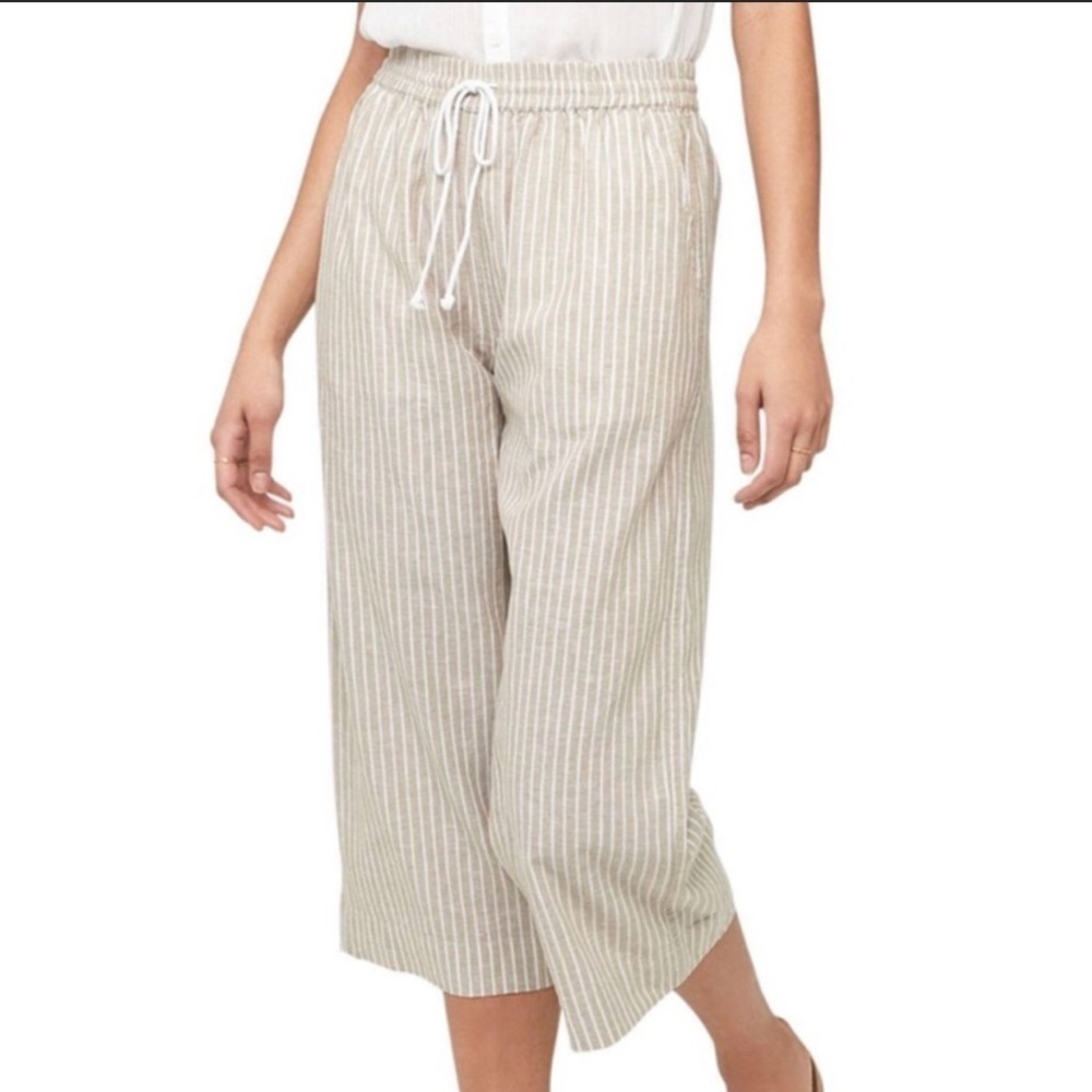 beachlunchlounge | Beachy Coastal Grandma Margot Wide Leg Cropped Pants | XL